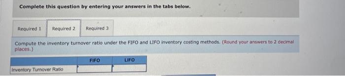 cost of ending inventory, and the cost of goods sold under FiFo