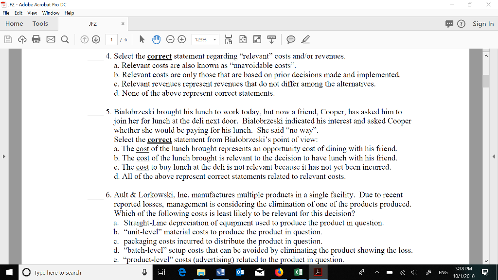 JFZ-Adobe Acrobat Pro DC File Eclit View Windlow Hel Home Tools