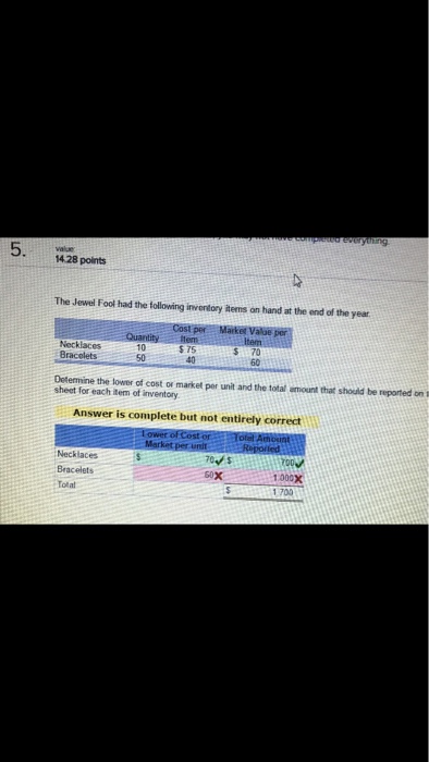  Can you help correct the mistake for # 5 and help
