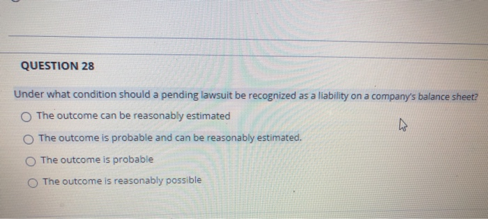 Simple MCQ question from Financial Accounting. Please solve it ASAP!!! QUESTION 28