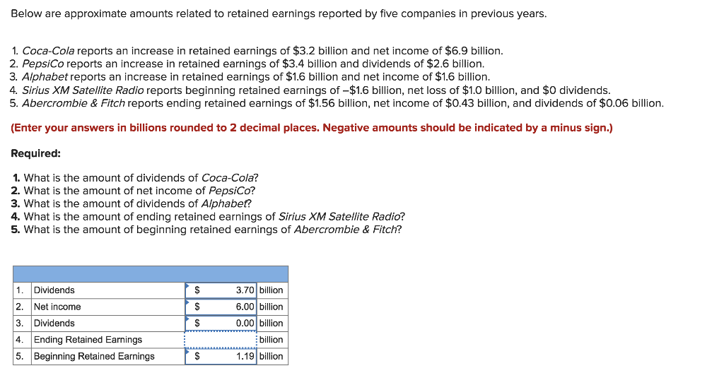 Please find the answer for #4, along with formula Below are