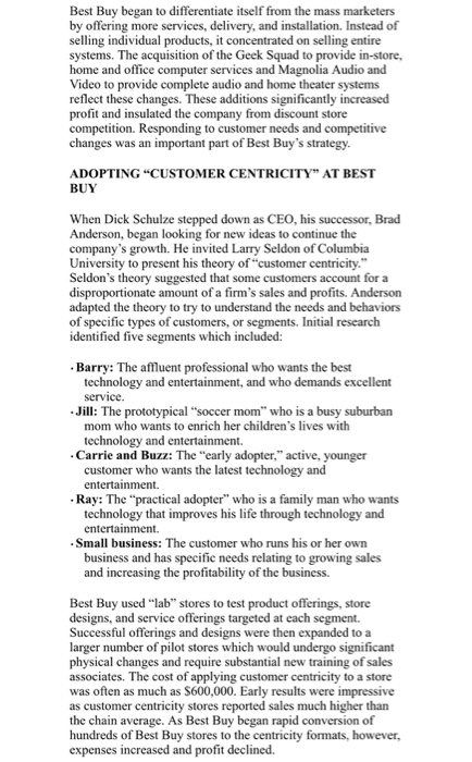 of it "So much of our business success comes down to understanding