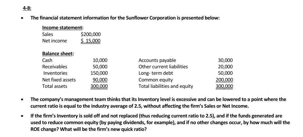  please help this one Is clear pic 4-8: . The financial