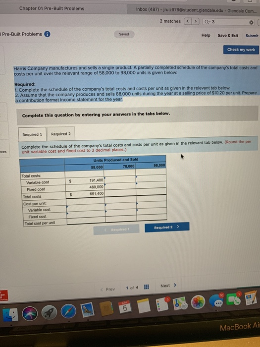  Chapter 01 Pre-Built Problems Inbox (487) - jruiz976@student.glendale.edu- Glendale Com. 2