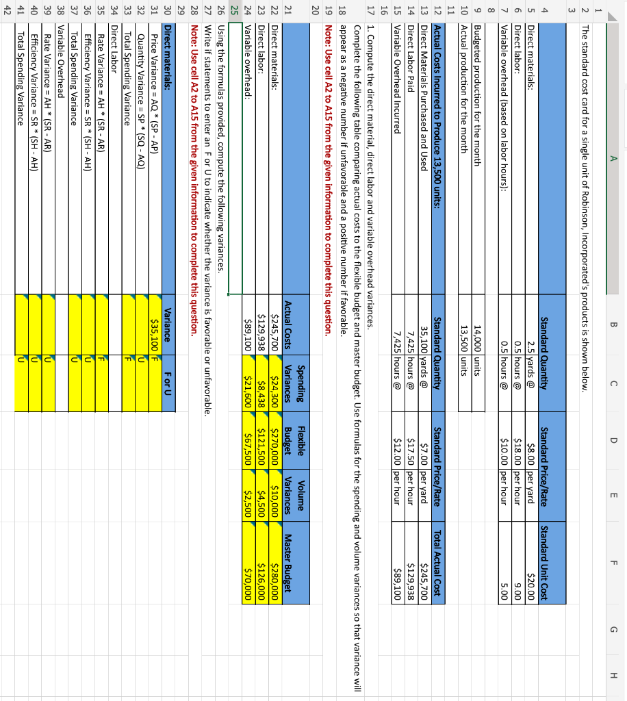 Second Part only (PLEASE USE EXCEL FORMULA ) 1. Compute the