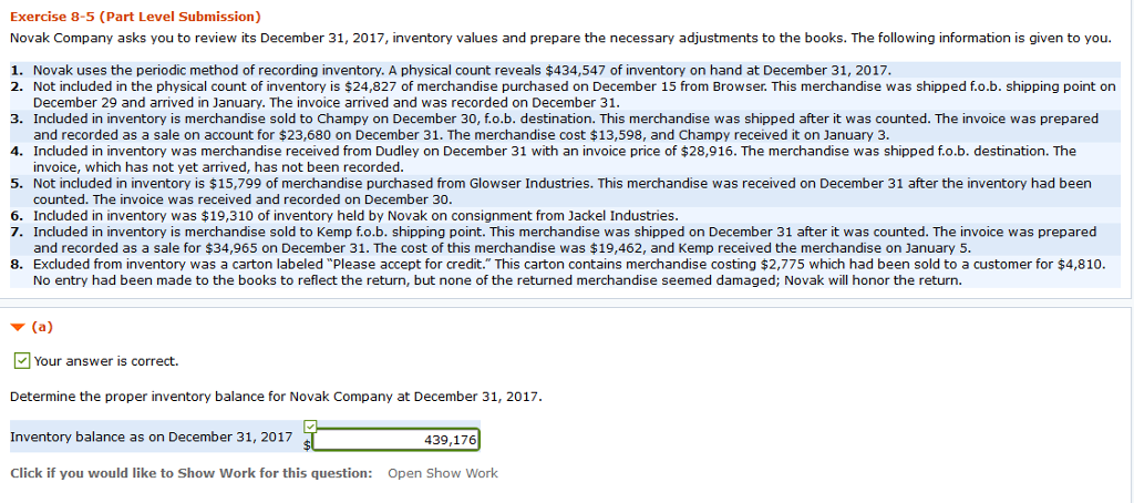  I need help with the journal entries please!! Exercise 8-5 (Part