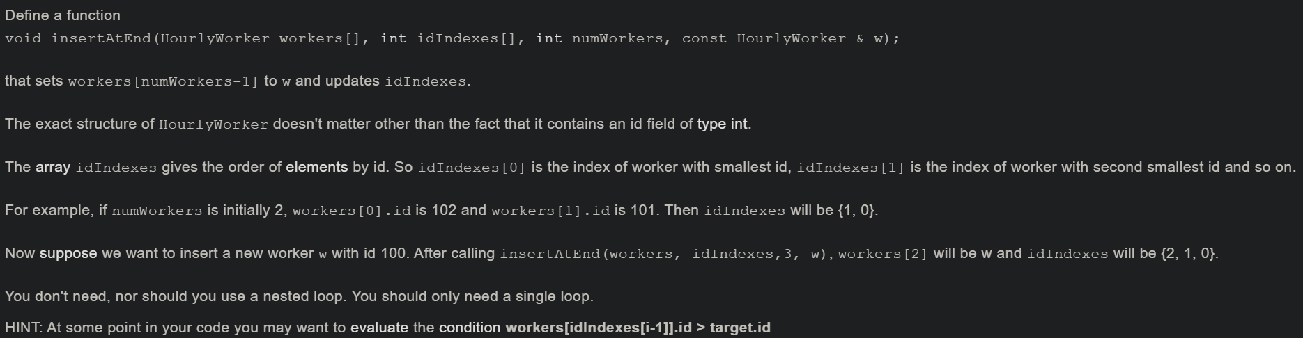 1b) Please provide code for whole program and function only to both