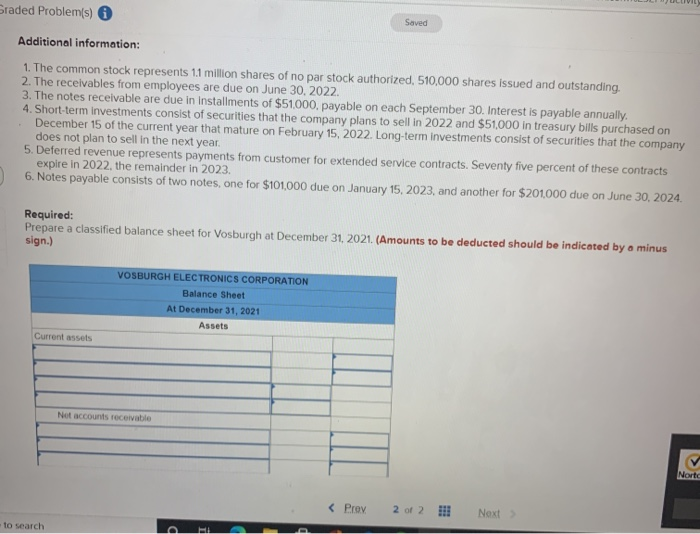 sheet preparation; disclosures (LO3-2, 3-3, 3-4) The following is the ending balances