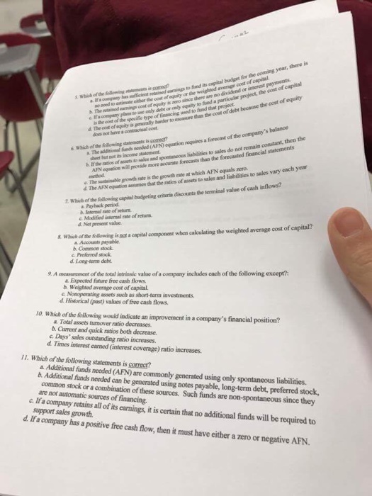 of capital, a company should assume that cach dollar of capital is