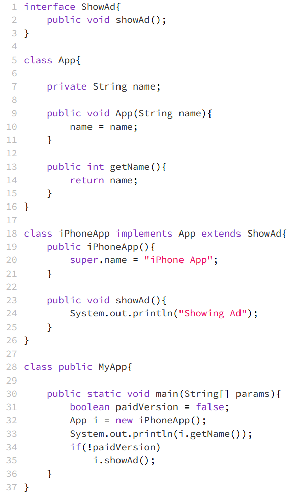  The following Java program returns errors. Your task is to identify