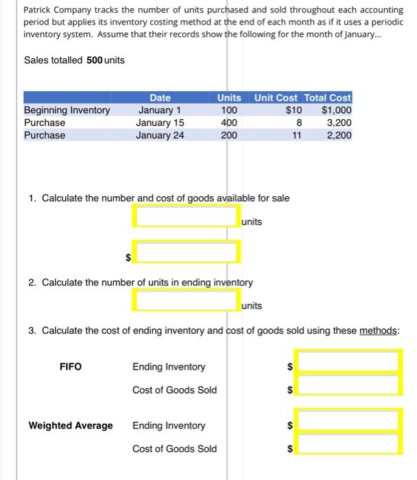 please be fast time is running out Patrick Company tracks the number