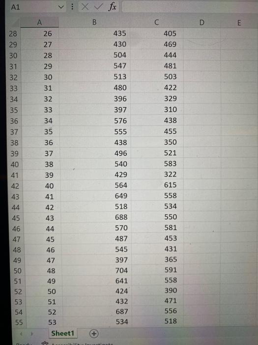 Use a 95% confidence level (.05 alpha) for all calculations requiring that