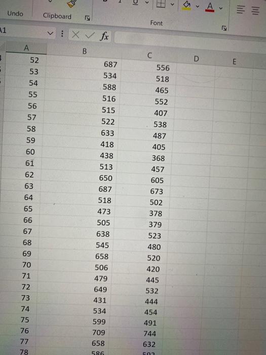 information. Do not use any rousded values in any of your calculations.
