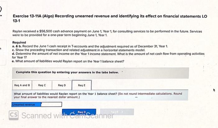 the preceding transaction and related adjustment in a horizontal statements model. d.