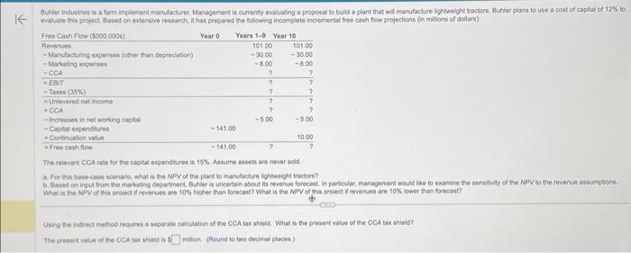  a For this base cale somatio, what is the NPV of