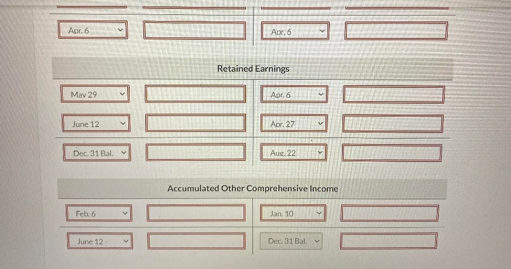 Entry" for the account titles and enter O for the amounts. Round