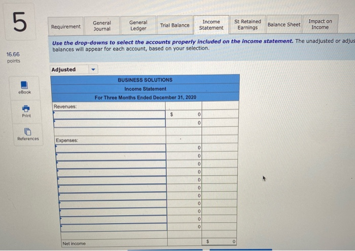 Solutions LO P1, P2, P3, P4, P5, P6 16.66 points eBook The