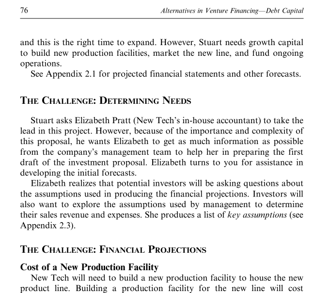 below. Questions: Forecast the income statements and balance sheets for the next