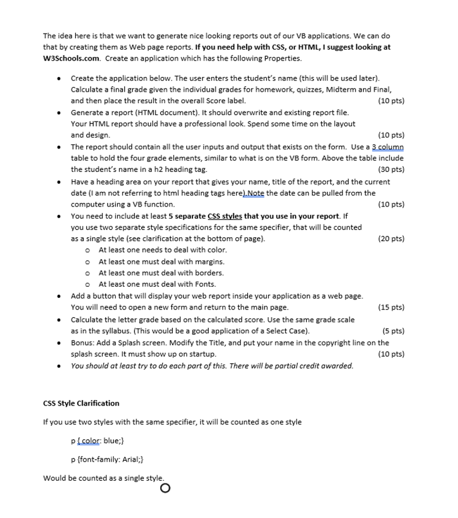 Do Project In Visual Basic The idea here is that we want