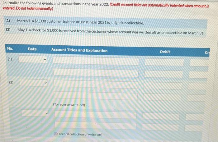 Doubtful Accounts is a credit of $11,100. Journalize the adjusting entry for
