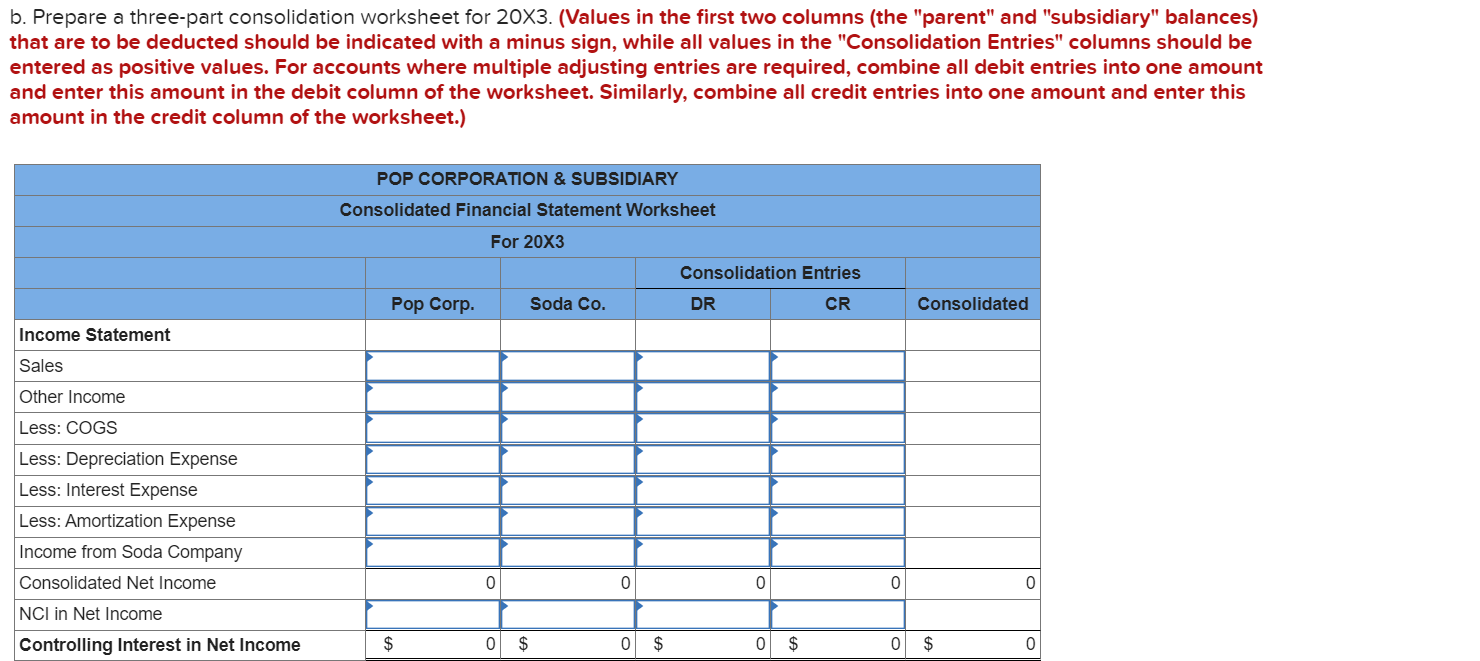 date, the noncontrolling interest had a fair value of $46,500 and Soda