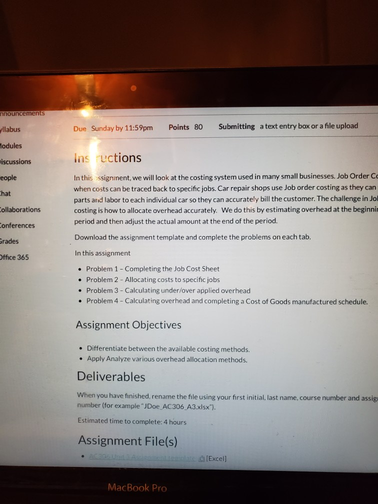 nnouncements yllabus Due Sunday by 11:59pm Points 80 Submitting a text
