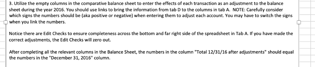 Corresponding journal entries: Below is the excel document. The two go together