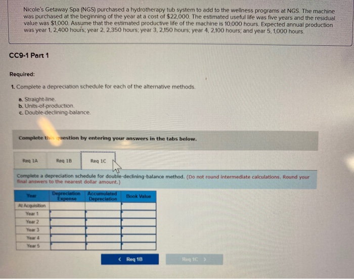 programs at NGS. The machine was purchased at the beginning of the