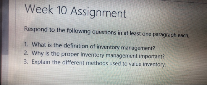  can you add citation , thanks Week 10 Assignment Respond to