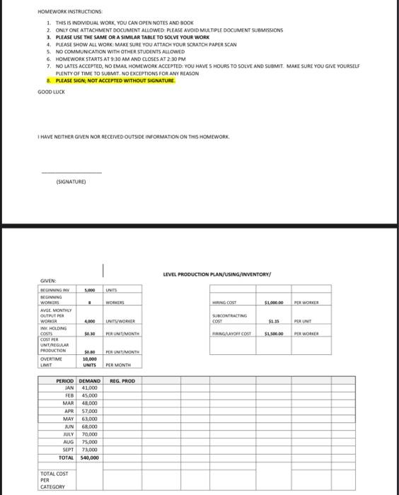  HOMEWORK INSTRUCTIONS 1. THIS IS INDIVIDUAL WORK, YOU CAN OPEN NOTES