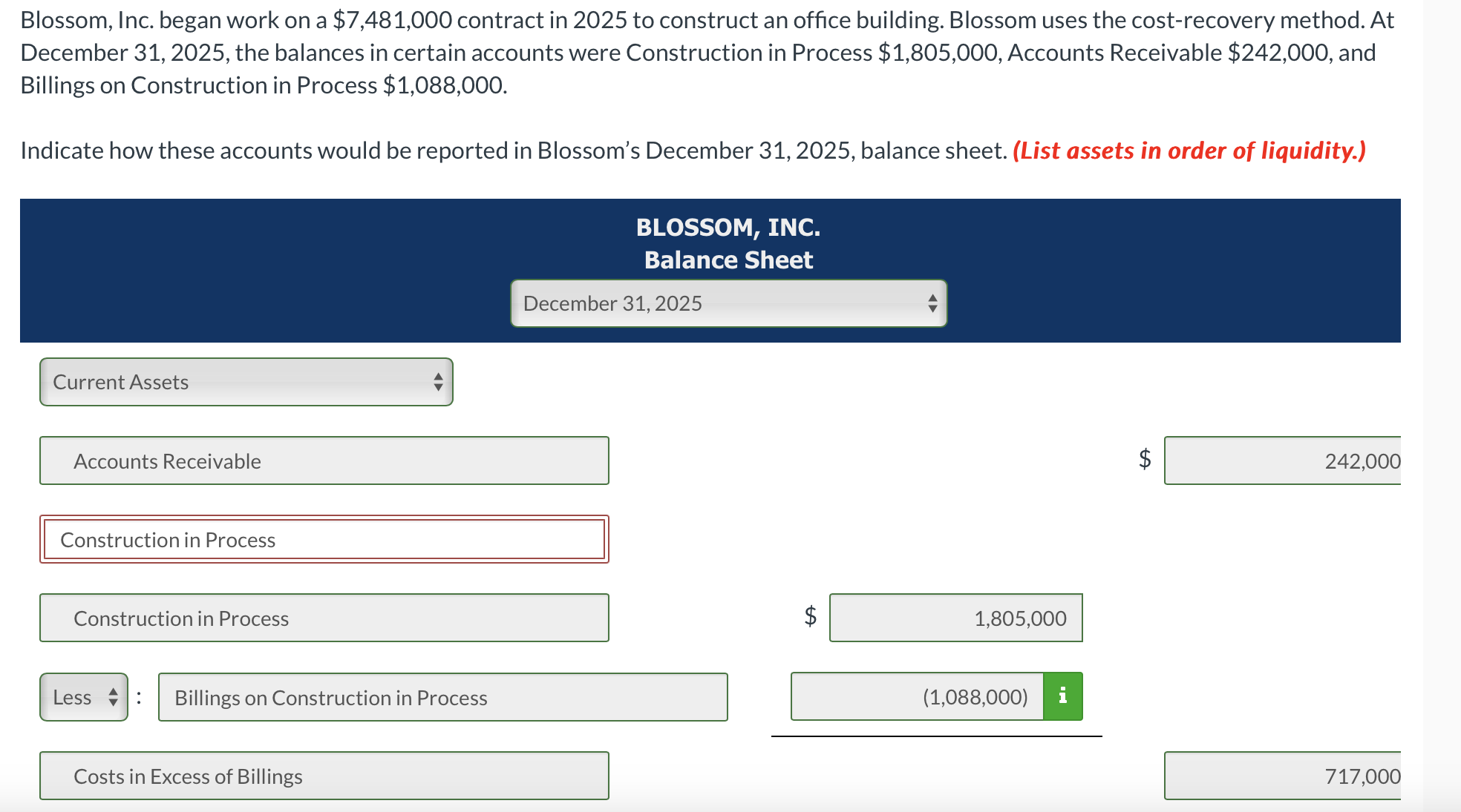  Blossom, Inc. began work on a $7,481,000 contract in 2025 to