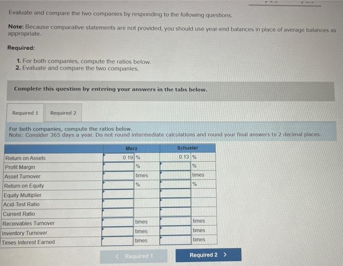 and 2 for both companies. The food manufacturing and distribution business is