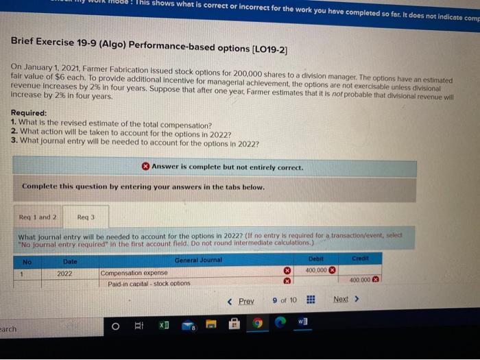  This shows what is correct or incorrect for the work you