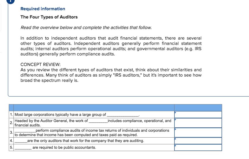 the activities that follow. Misstatements can be of two types. The first--an