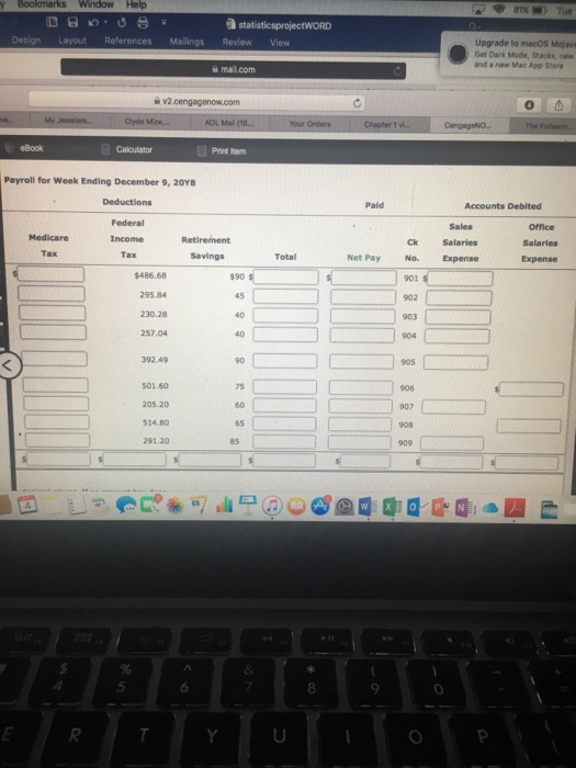 Salary Income Tax $486.68 295.84 230.28 257.04 392.49 501.60 205.20 514.80 291.20
