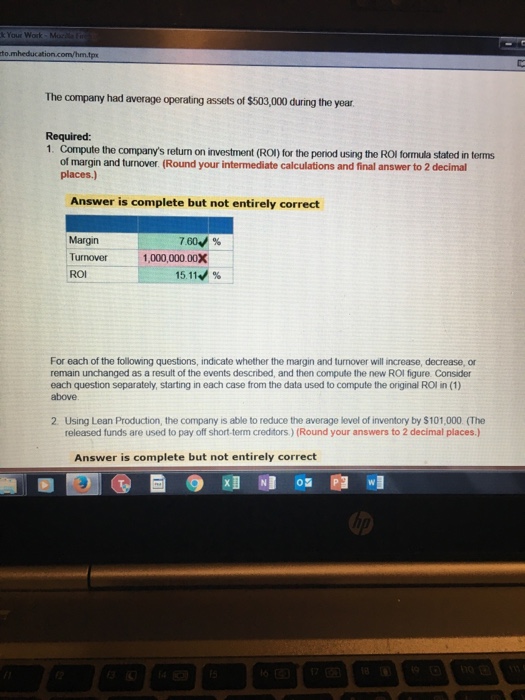 incorrect for the work you have completed so far n if all