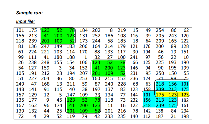 of interest" (POI for short), which are essentially pattern files (smaller matrix),