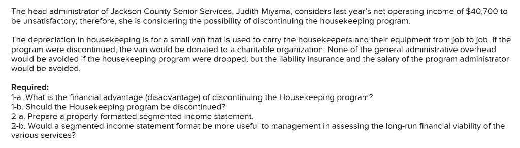 essential services to seniors who live in their own homes within the