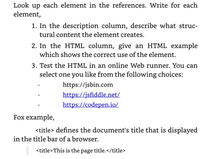Document structure elements header body div span img table tr th Text
