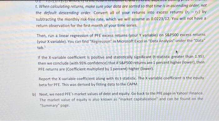 are the financial manager of Pfizer Inc. (symbol: PFE). You are considering