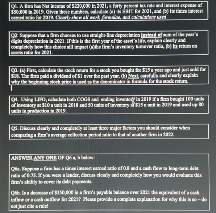 Please help! All anwsers must be explained, clear, and complete! Will upvote,