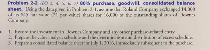 balance sheet. On July 1, 2016, Roland Company exchanged 18,000 of its