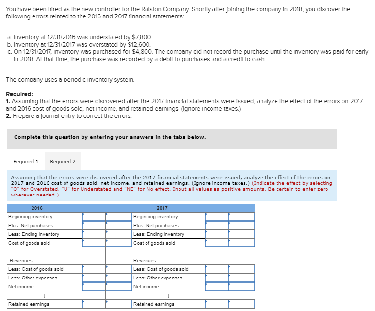 1. 2. You have been hired as the new controller for the