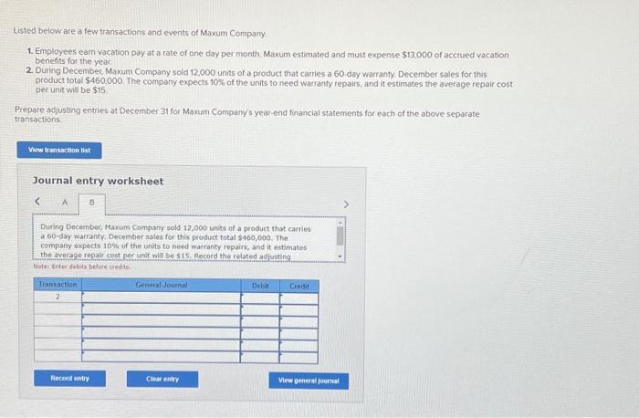 Maxum Company. 1. Employees earn vacakion pay at a fate of one