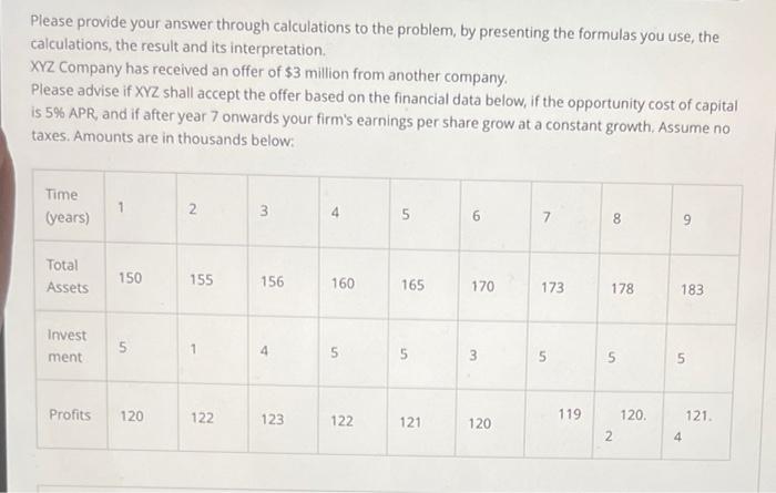  Please provide your answer through calculations to the problem, by presenting