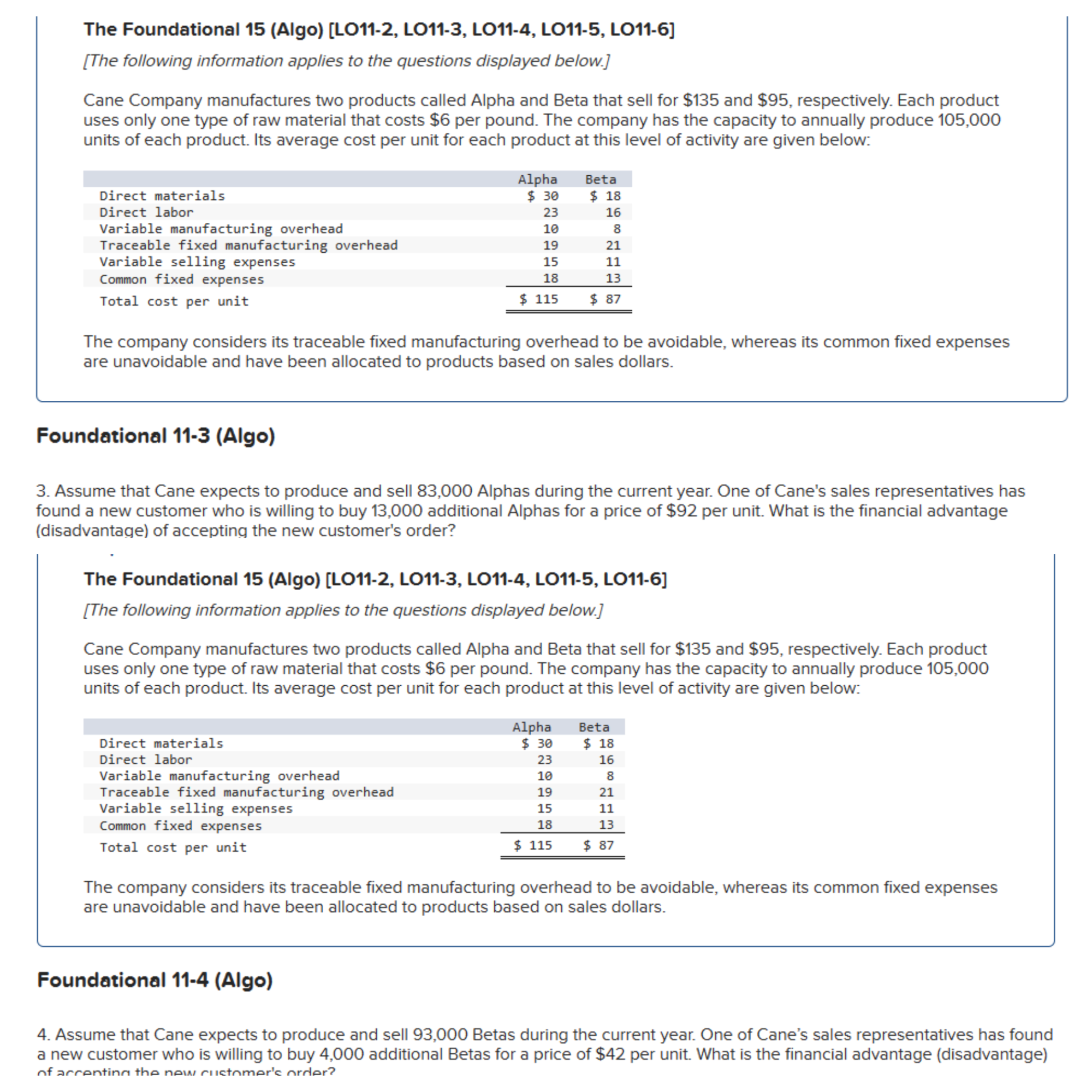  The Foundational 15(Algo)[LO11-2, L011-3, LO11-4, LO11-5, LO11-6] [The following information applies