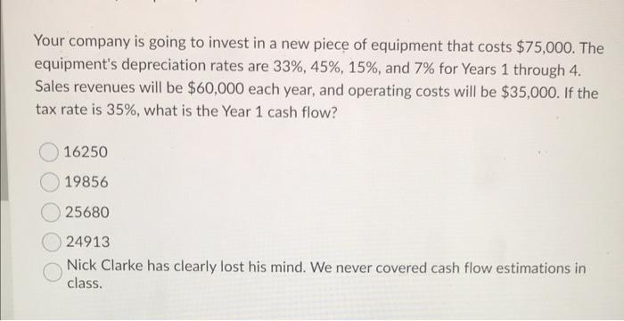 Please help please please please asap help please it important Your company