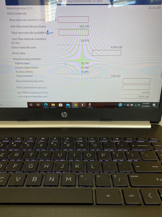 Current Attempt in Progress Your answer is partially ect. An incomplete cost