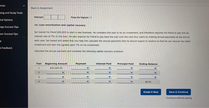  Bacik to Assignment alog and Study Tools Attempts Keep the Highest/1