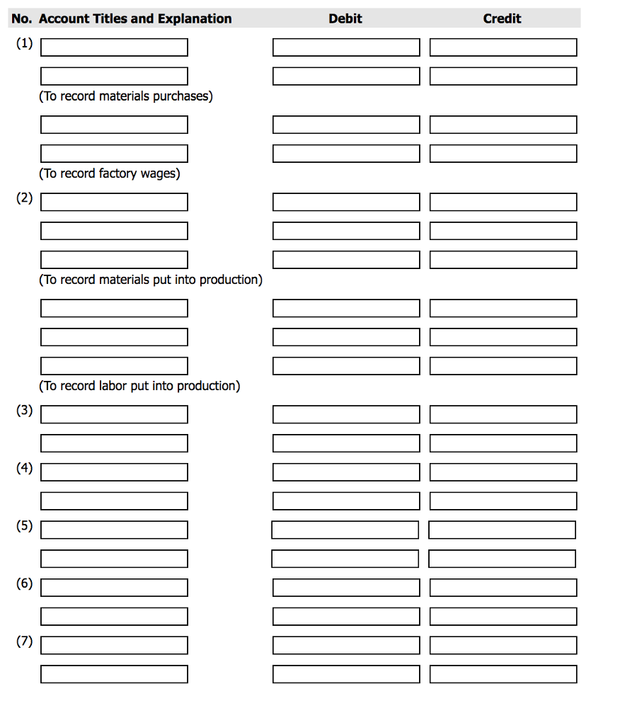 Enos Printing Corp. uses a job order cost system. The following data